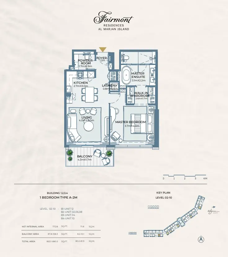Floor plan for Type A2M