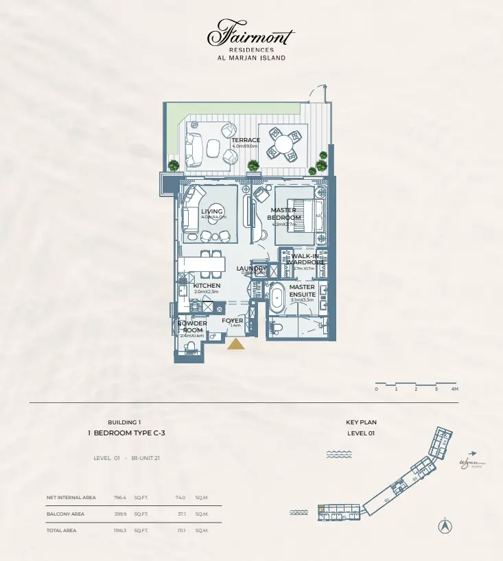 Floor plan for Type C3