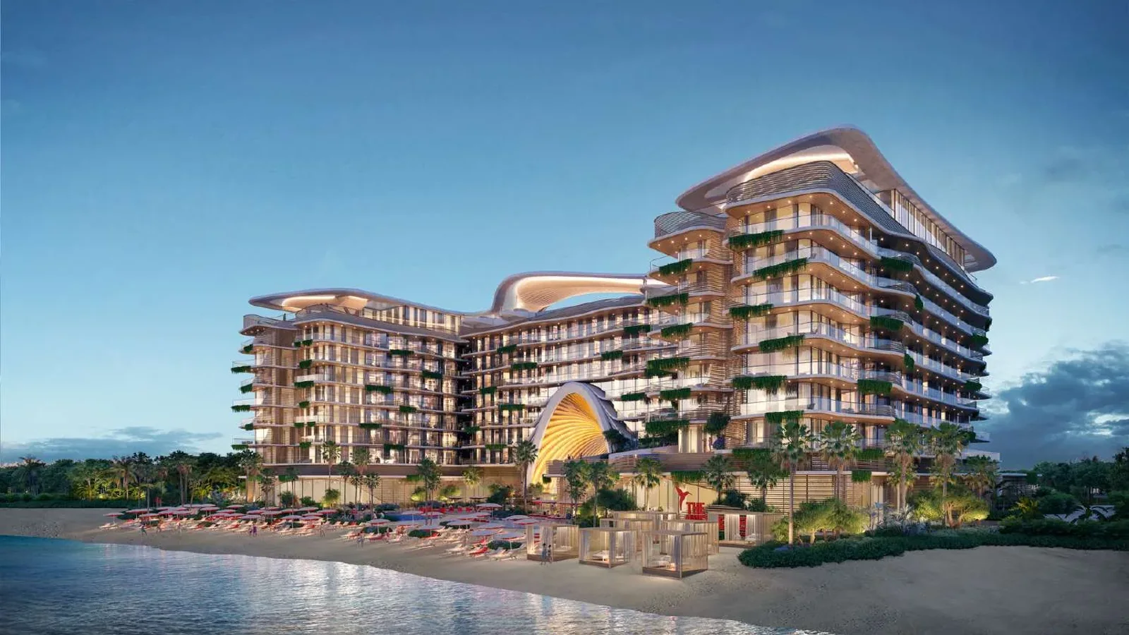 Waterfront exterior of The Unexpected Al Marjan Island Hotel & Residences