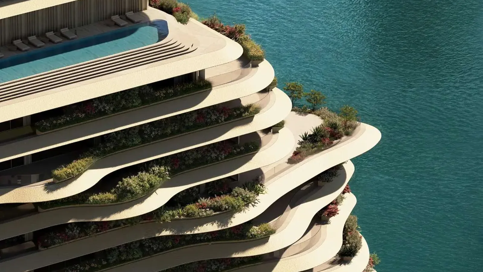 Waterfront balconies at Wedyan - The Canal