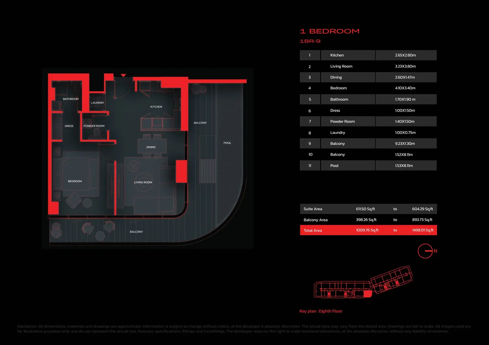 Floor plan for Type 9