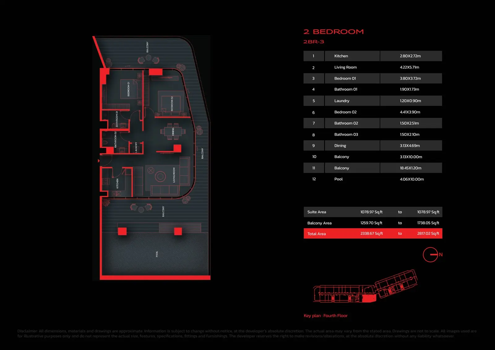Floor plan for Type 3