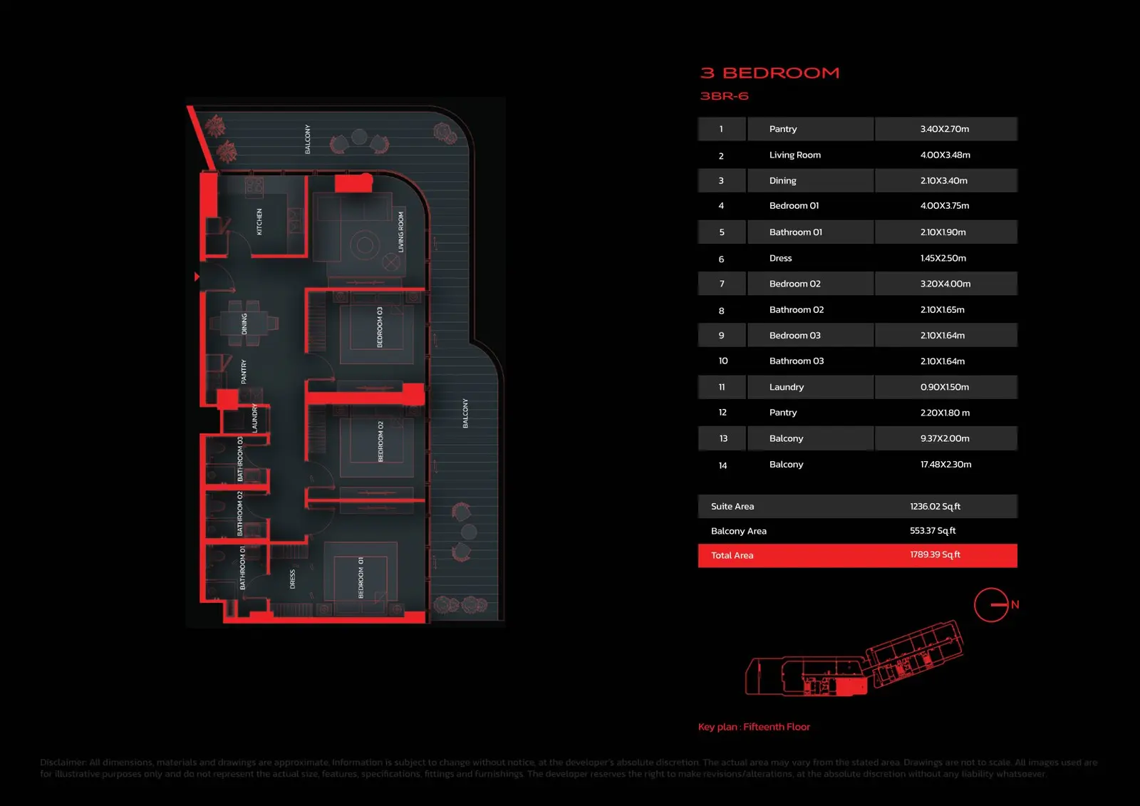 Floor plan for Type 6