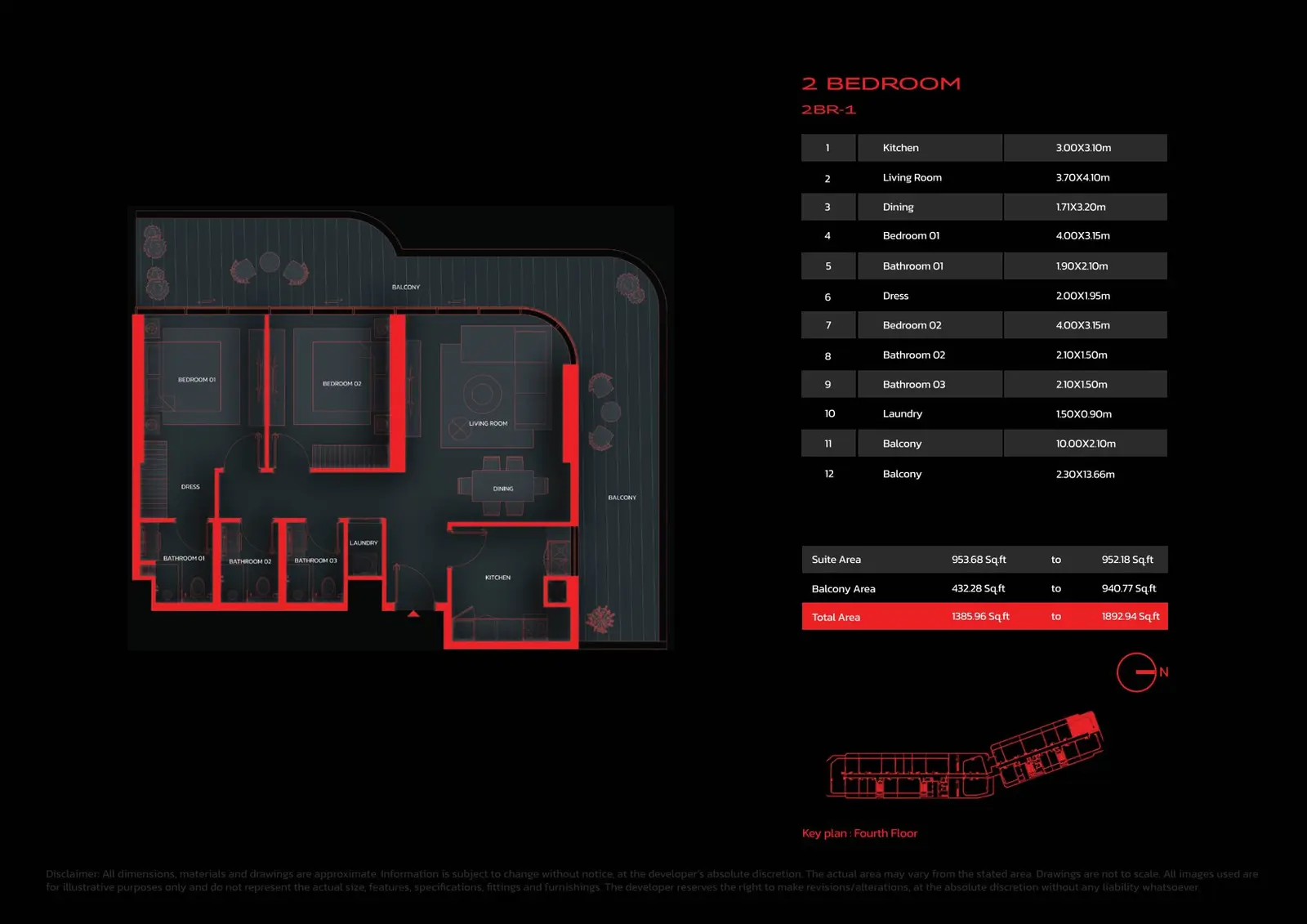 Floor plan for Type 1