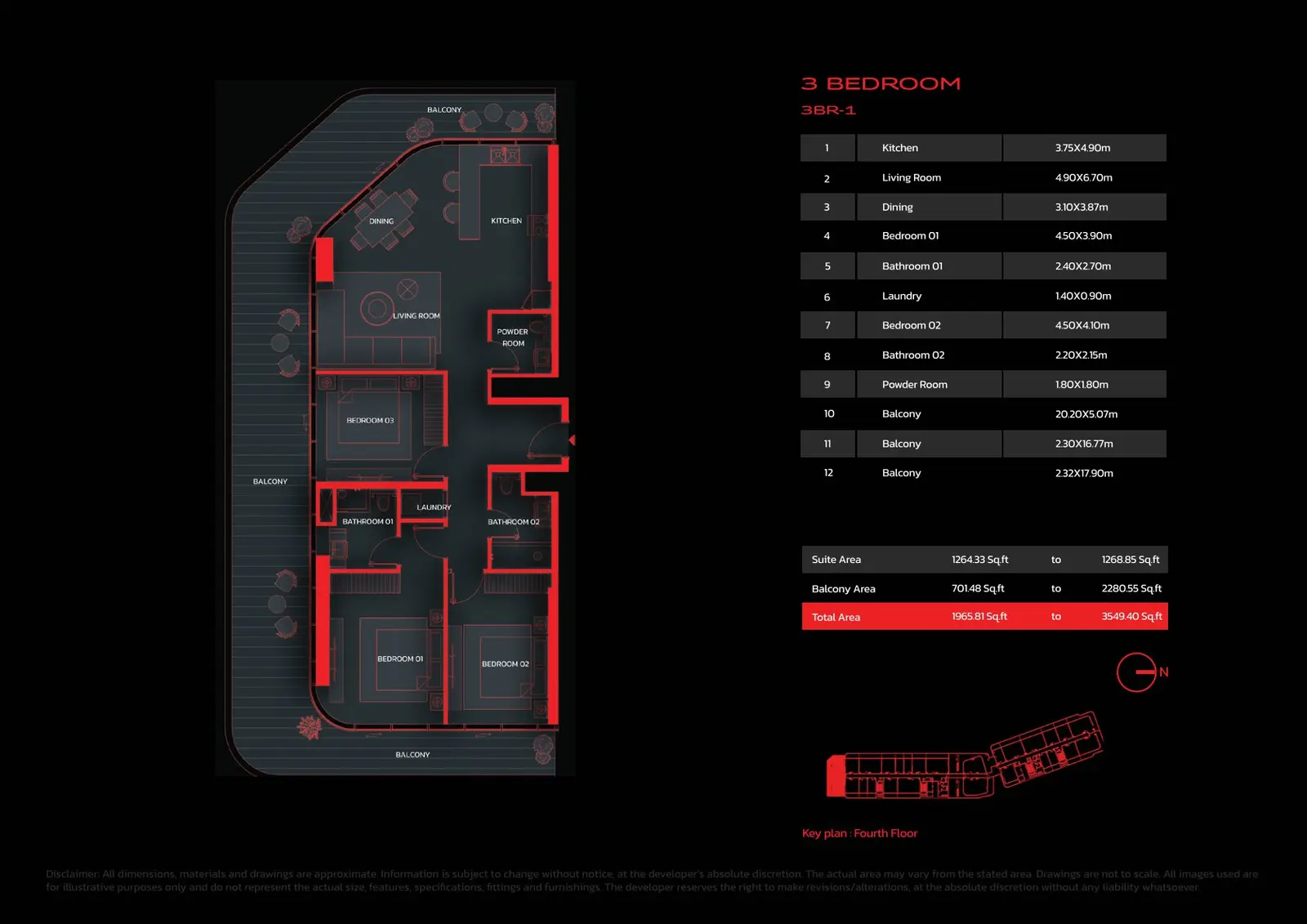 Floor plan for Type 1