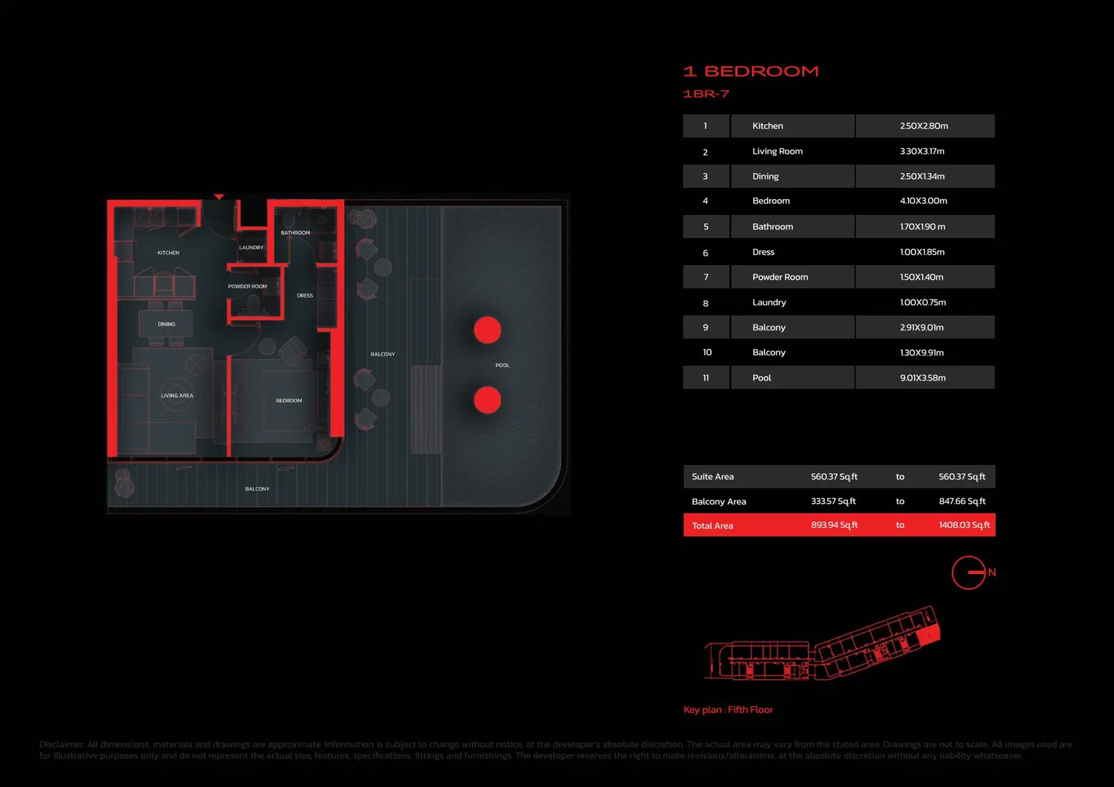 Floor plan for Type 7