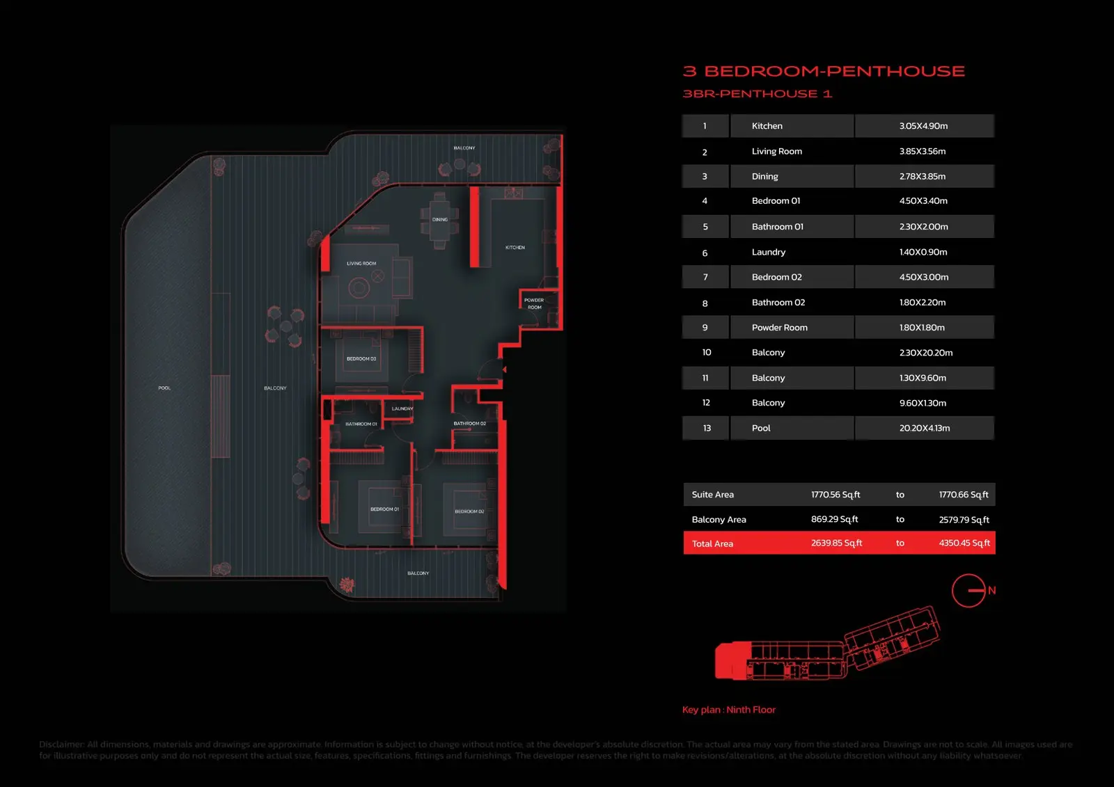 Floor plan for Type 1