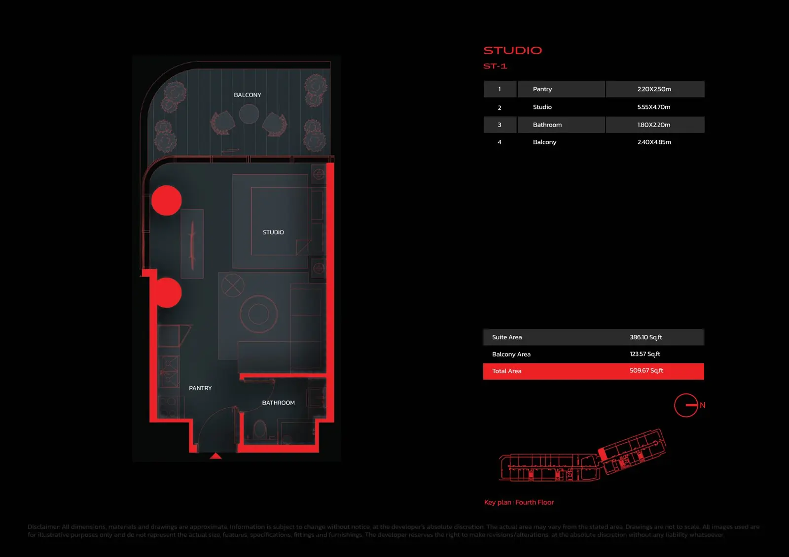 Floor plan for Type 1