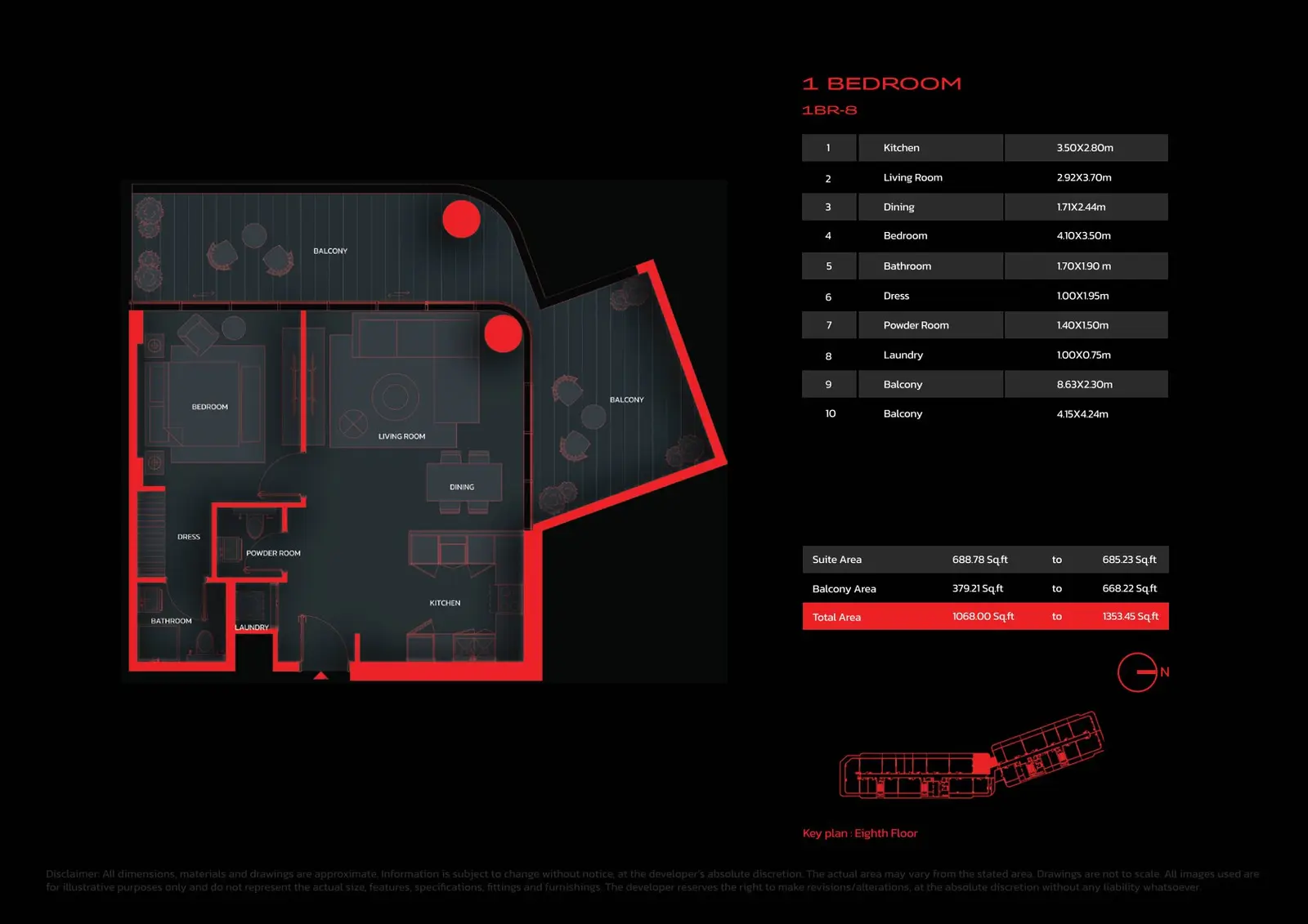 Floor plan for Type 8