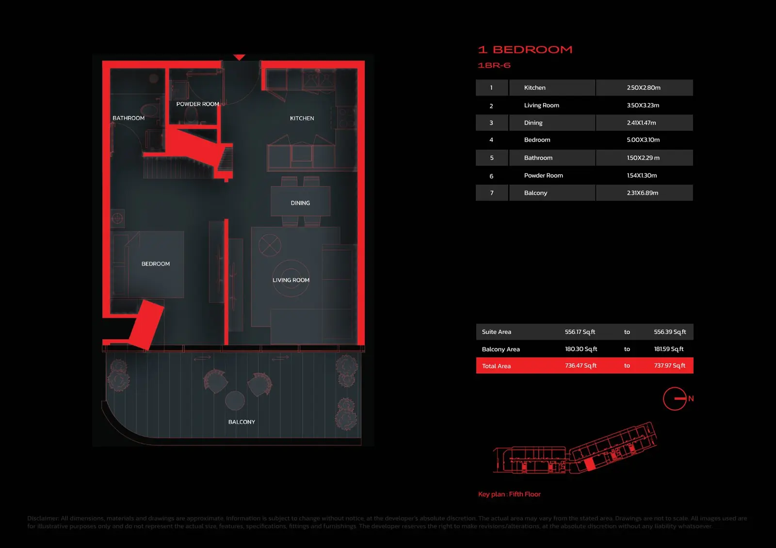 Floor plan for Type 6