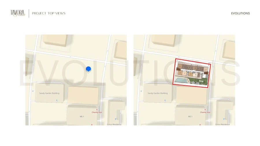 Tavora Grand site location plan in Al Warsan 4