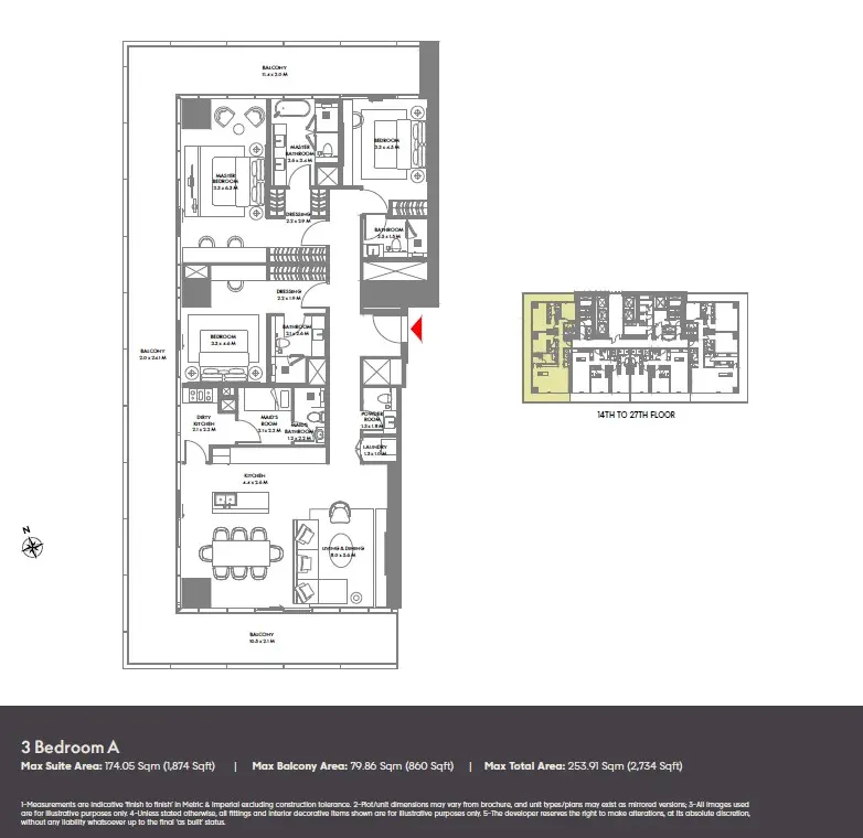 Floor plan for Type A