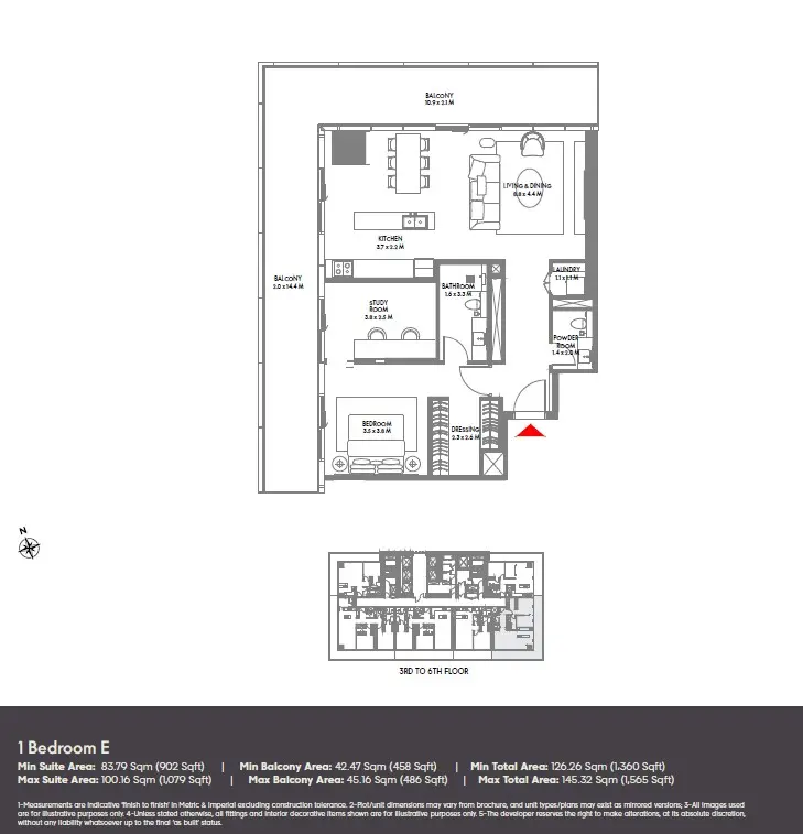 Floor plan for Type E