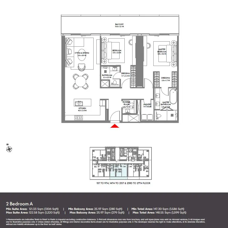 Floor plan for Type A