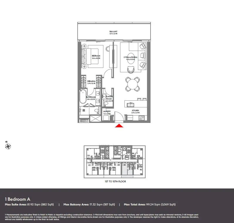 Floor plan for Type A