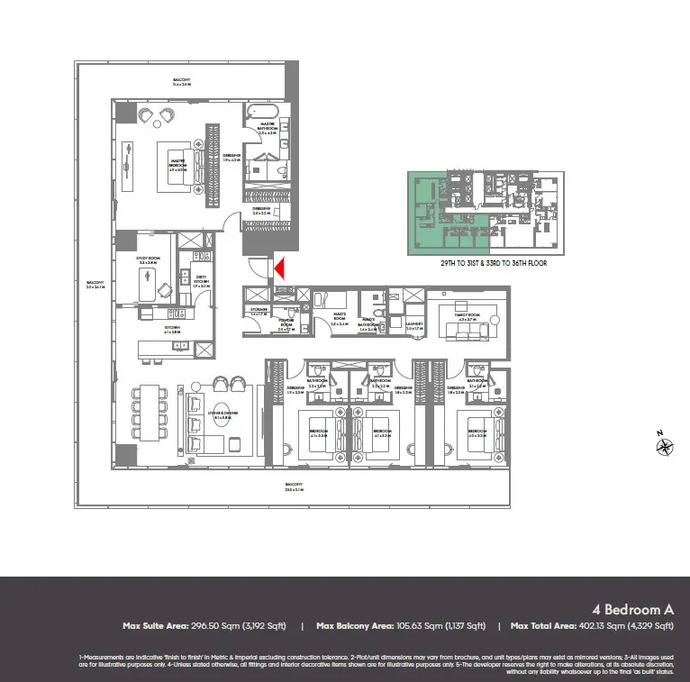Floor plan for Type A