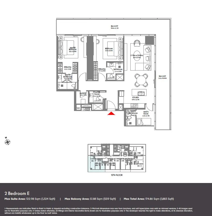 Floor plan for Type E