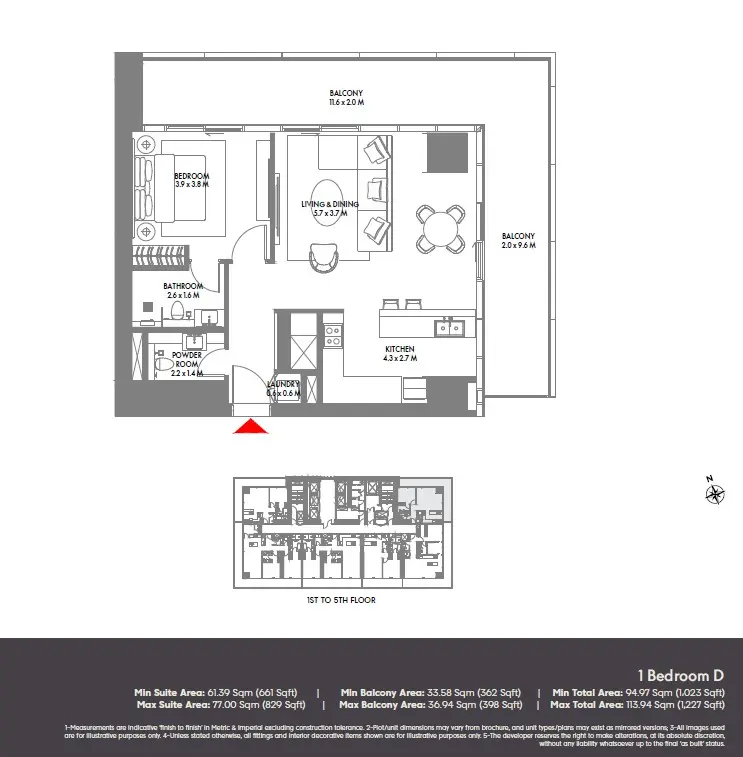 Floor plan for Type D