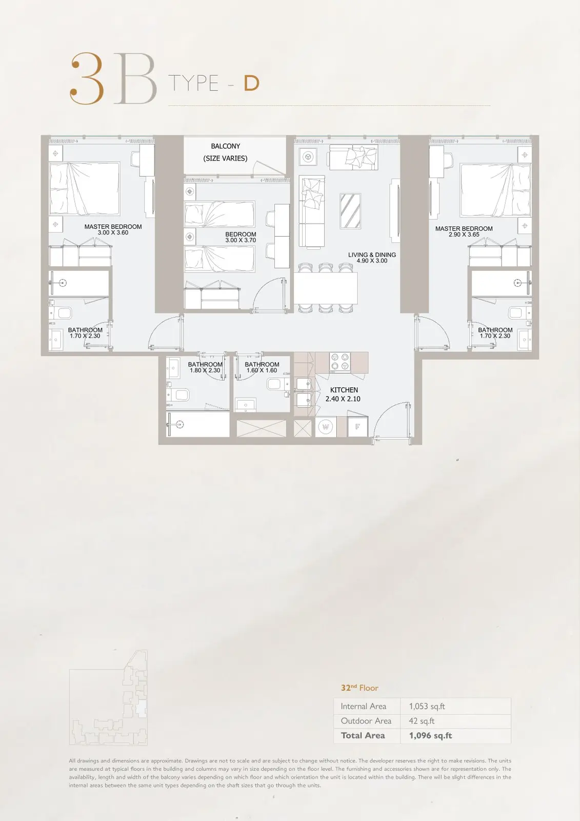 Floor plan for Type D