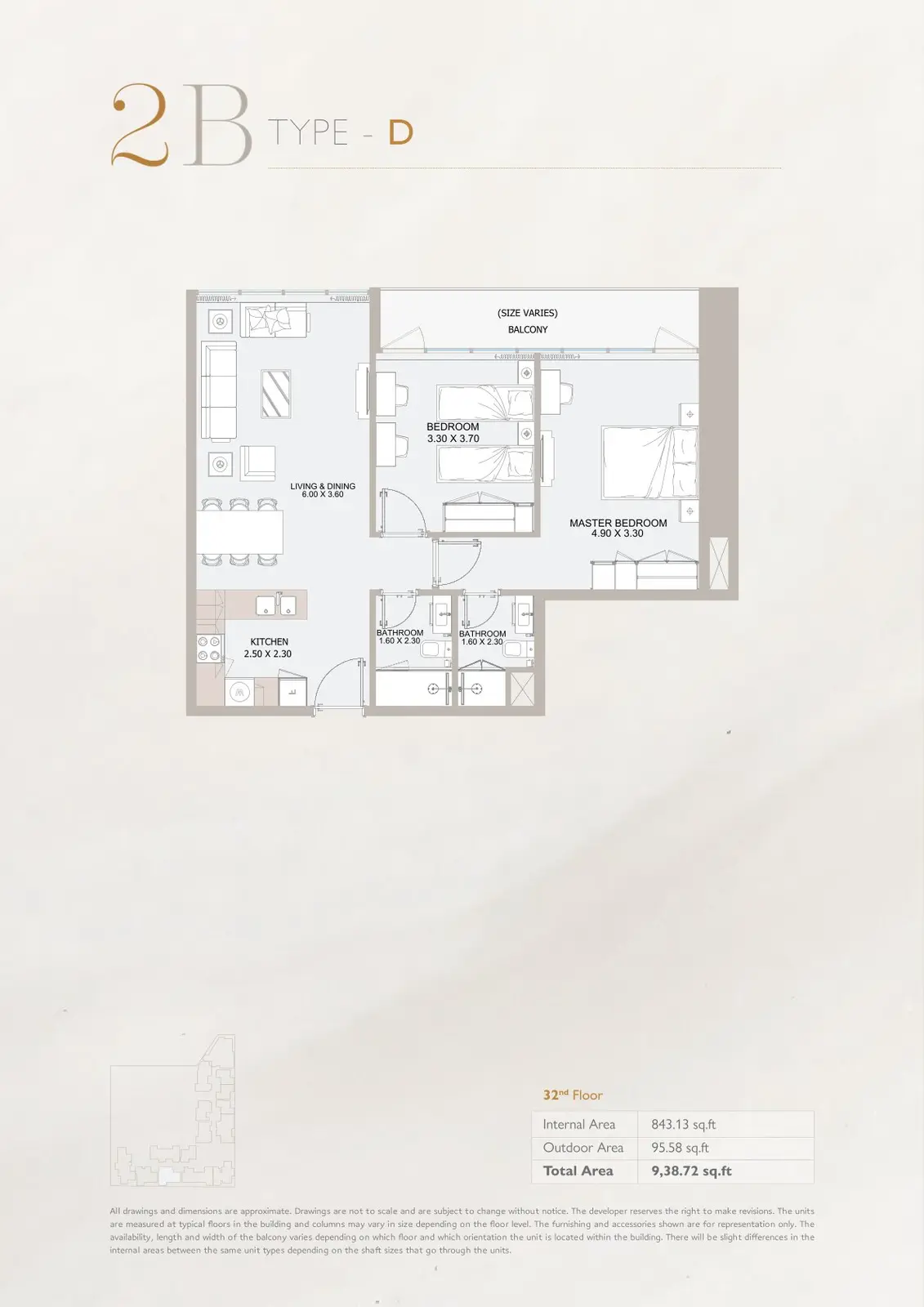 Floor plan for Type D