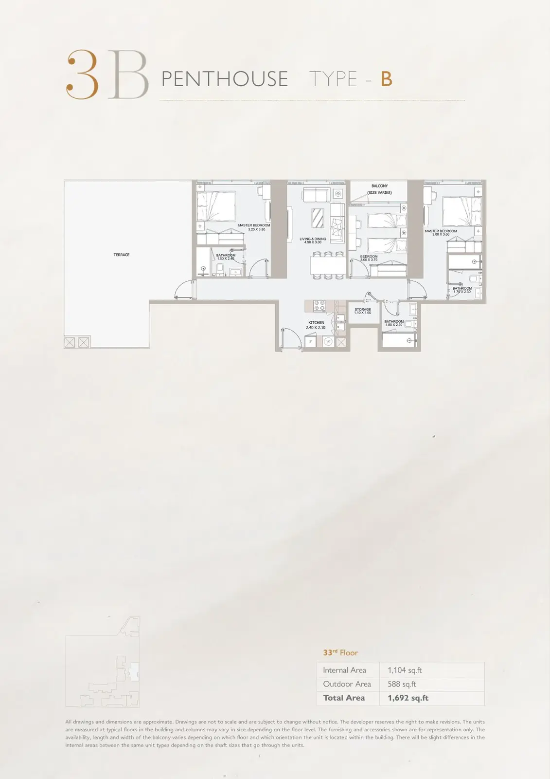 Floor plan for Type B