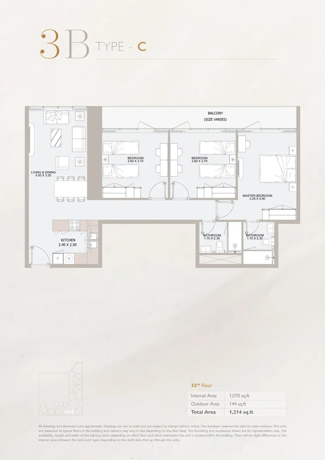 Floor plan for Type C
