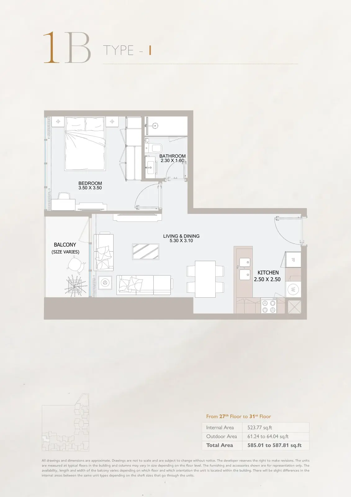 Floor plan for Type I