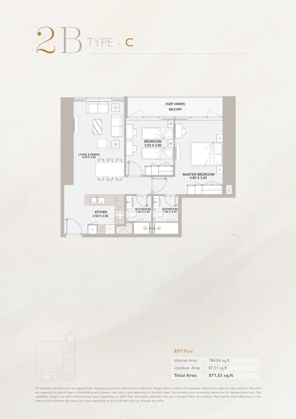 Floor plan for Type C