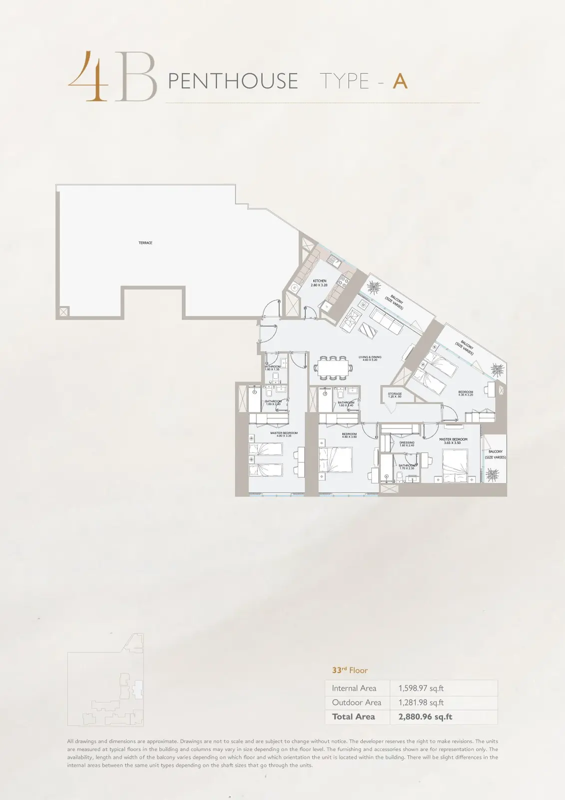 Floor plan for Type A
