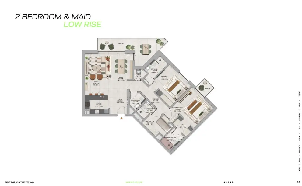 Floor plan for Type LR