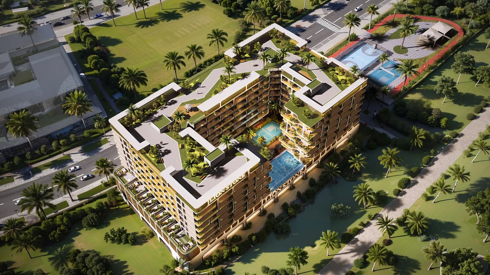 Listone Residence aerial view