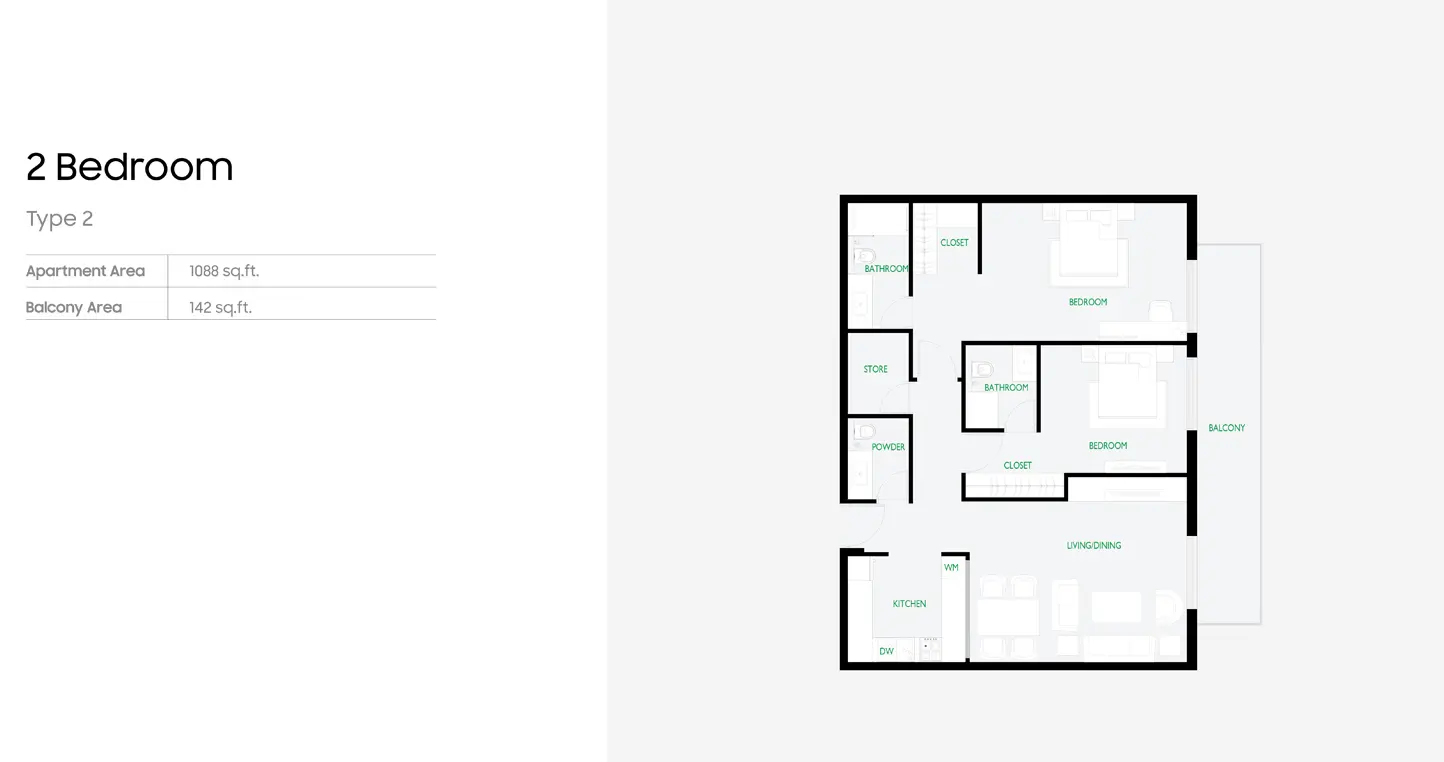 Floor plan for Type 2