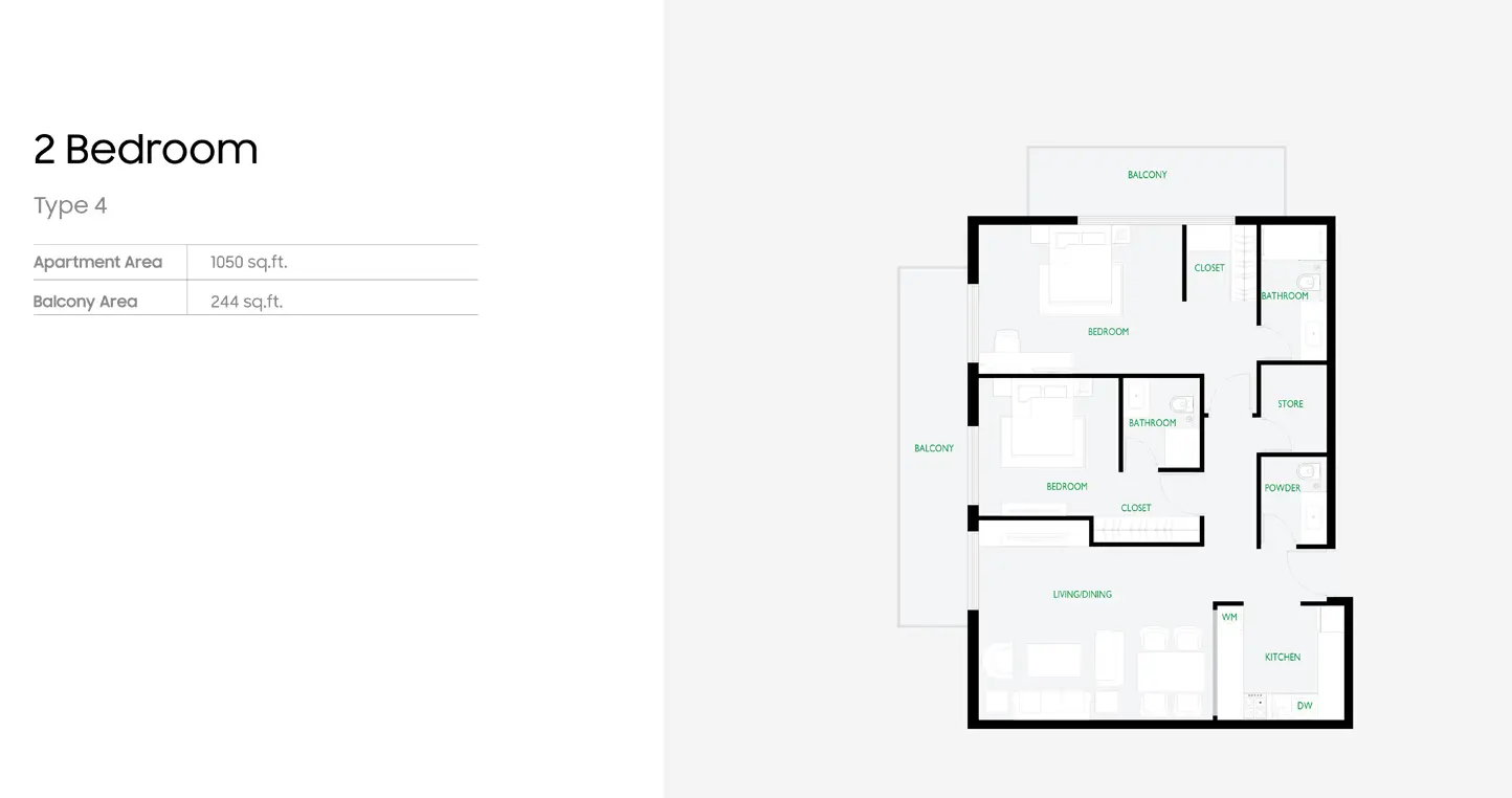 Floor plan for Type 4