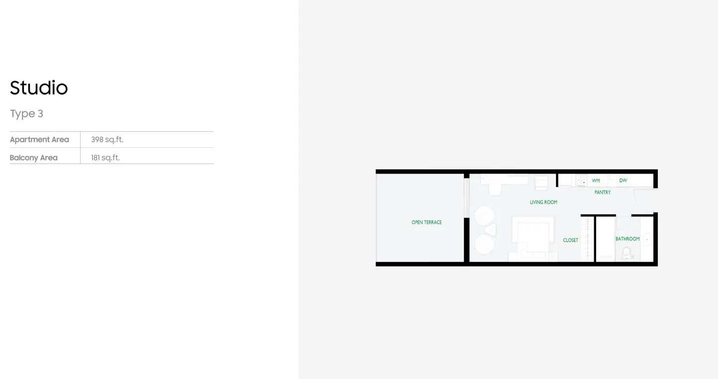 Floor plan for Type 3