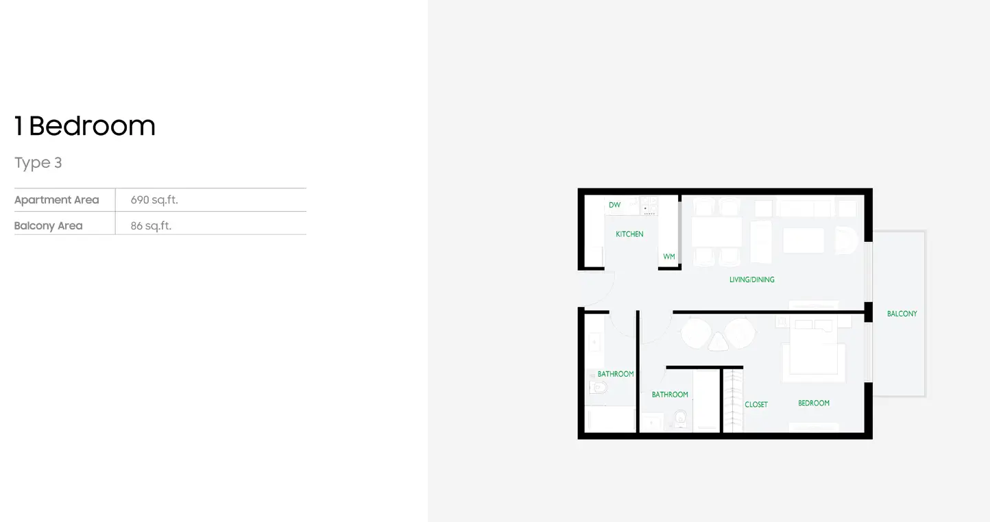 Floor plan for Type 3