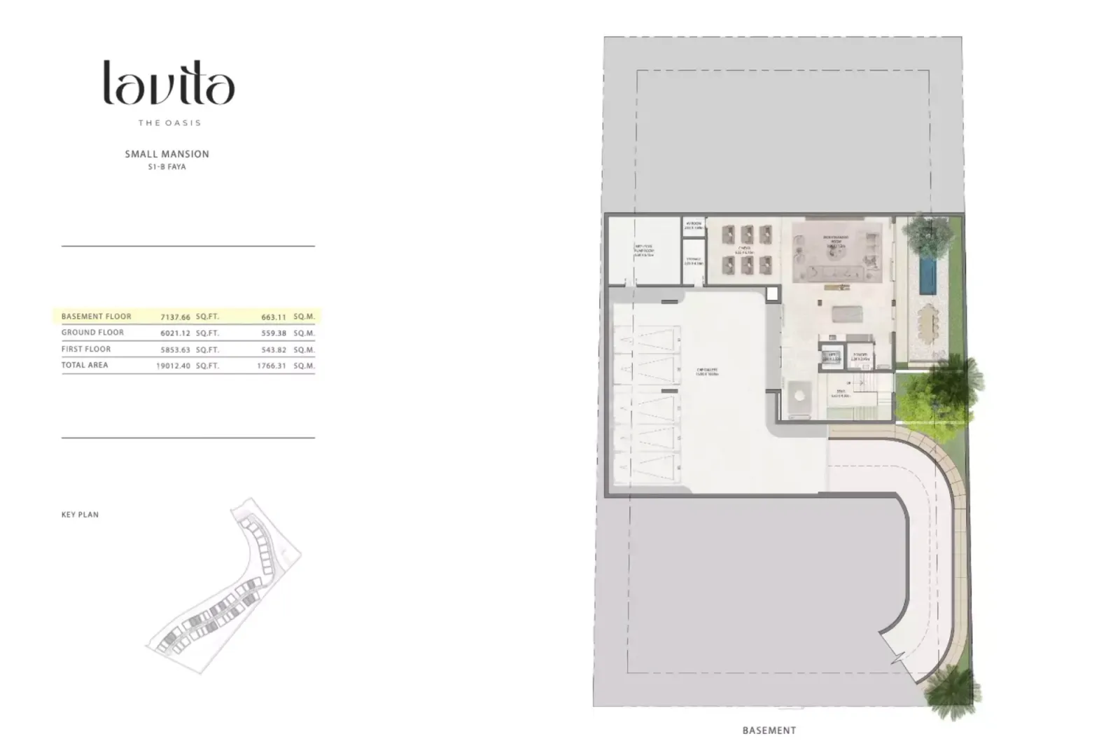 Floor plan for Type S1-B Faya