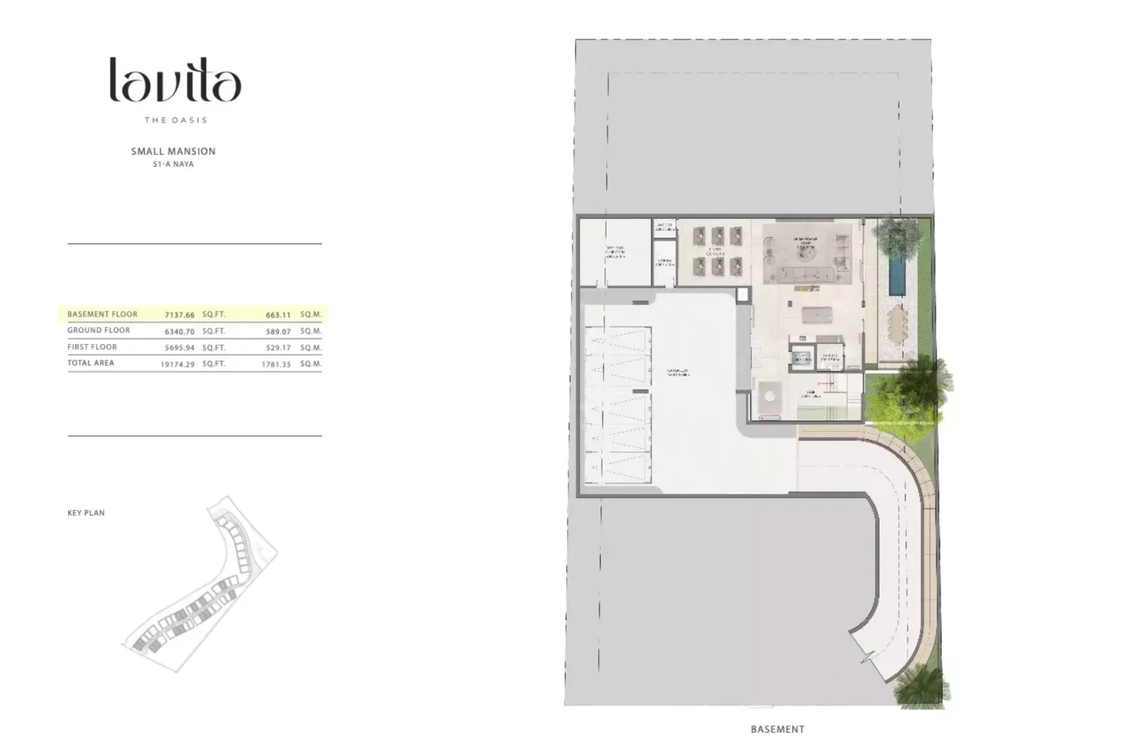 Floor plan for Type S1-A Naya