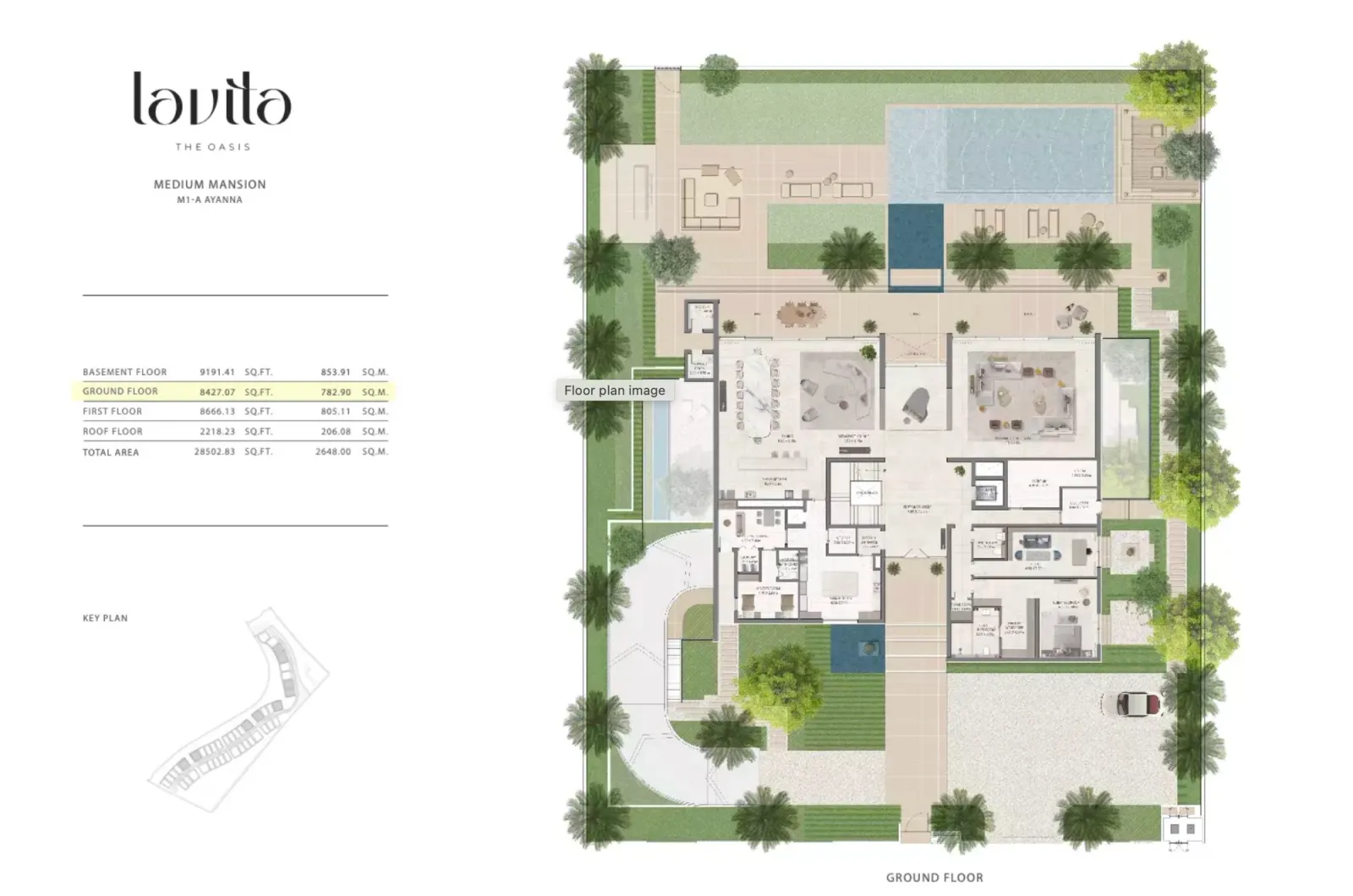 Floor plan for Type M1-A Ayanna