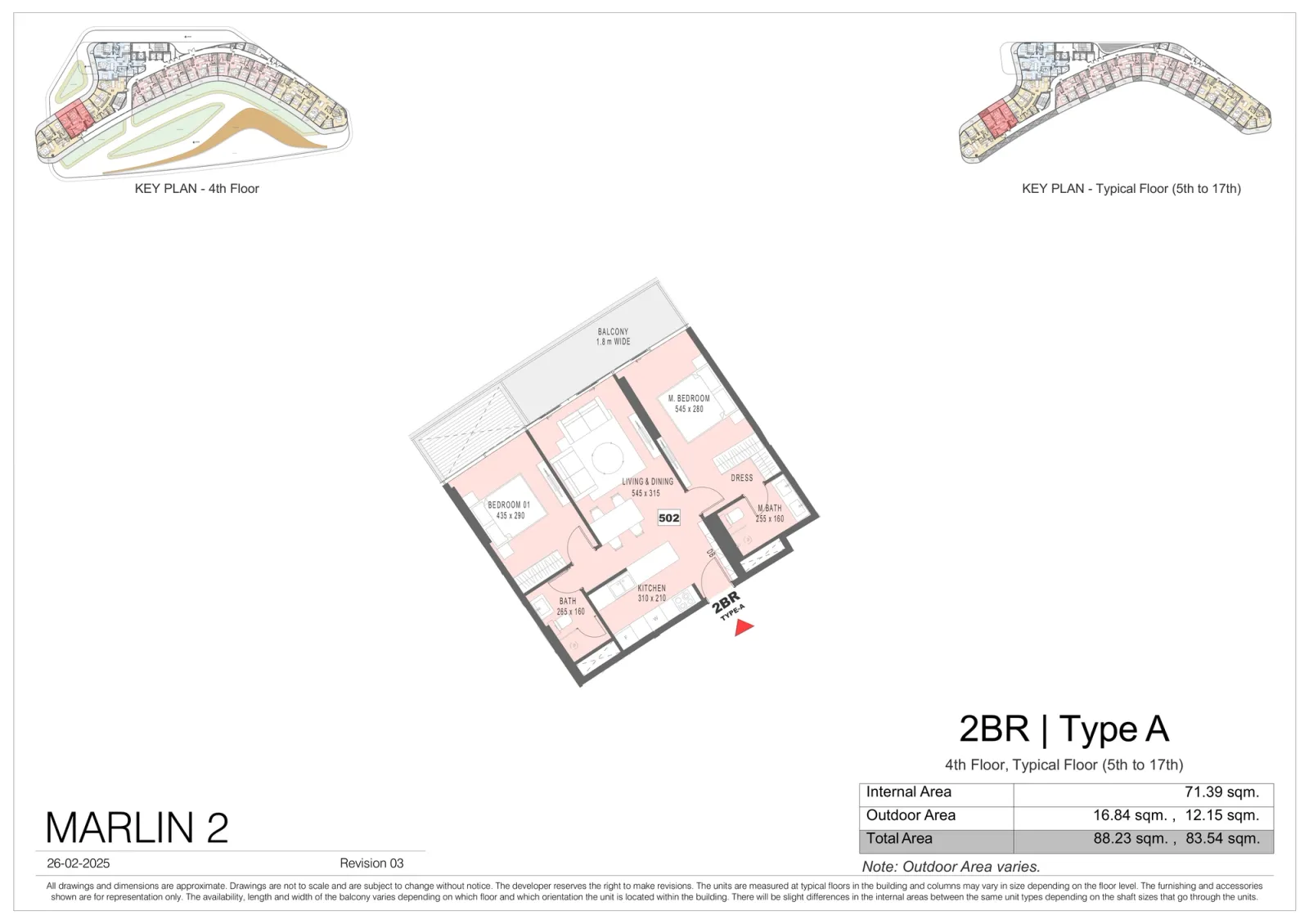 Floor plan for Type A