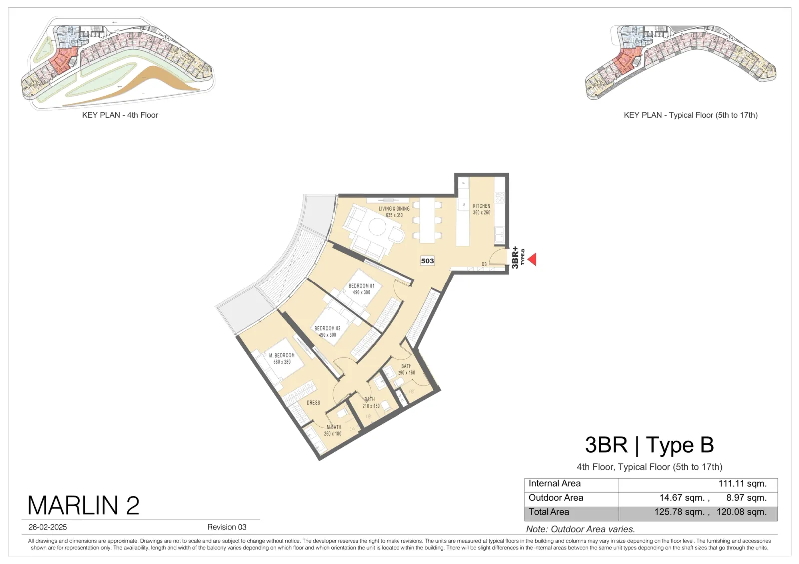 Floor plan for Type B