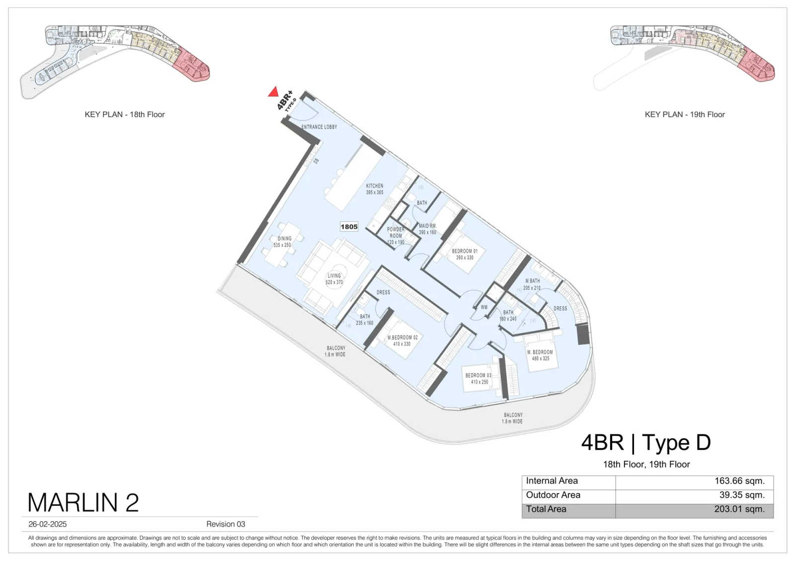 Floor plan for Type D