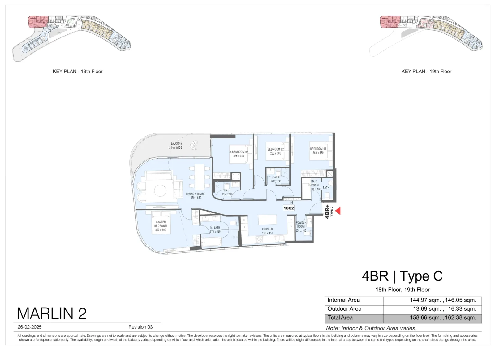 Floor plan for Type C