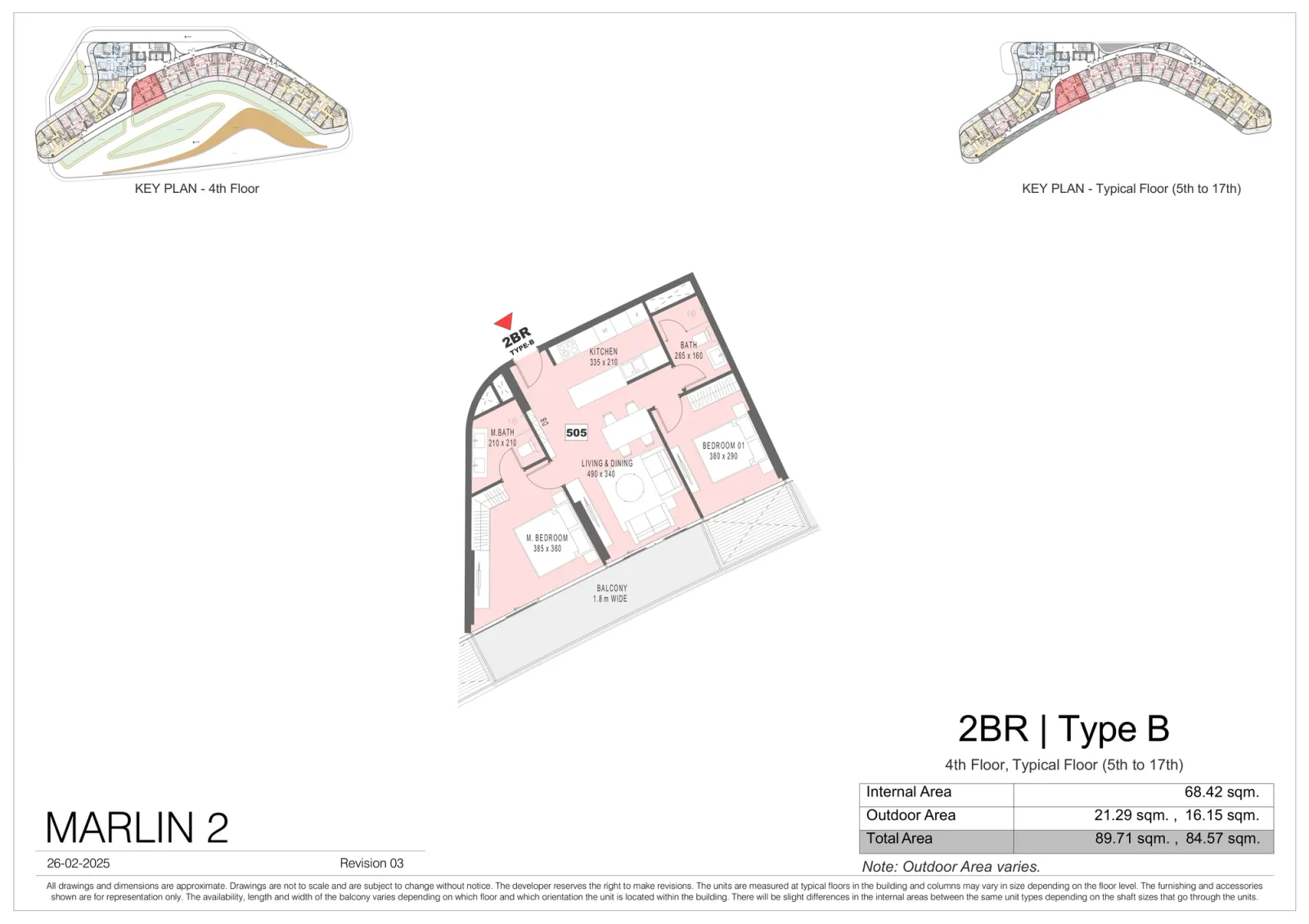 Floor plan for Type B