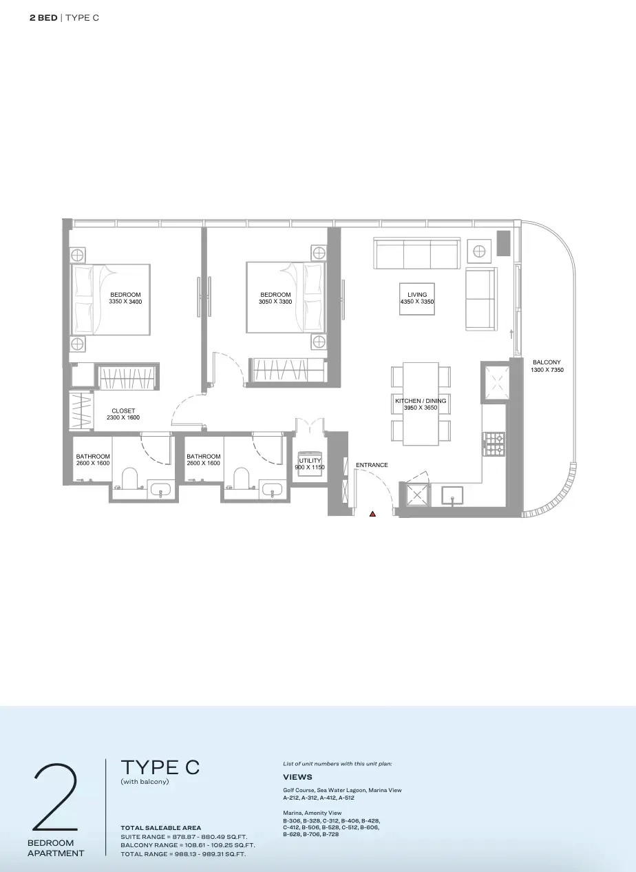 Floor plan for Type C