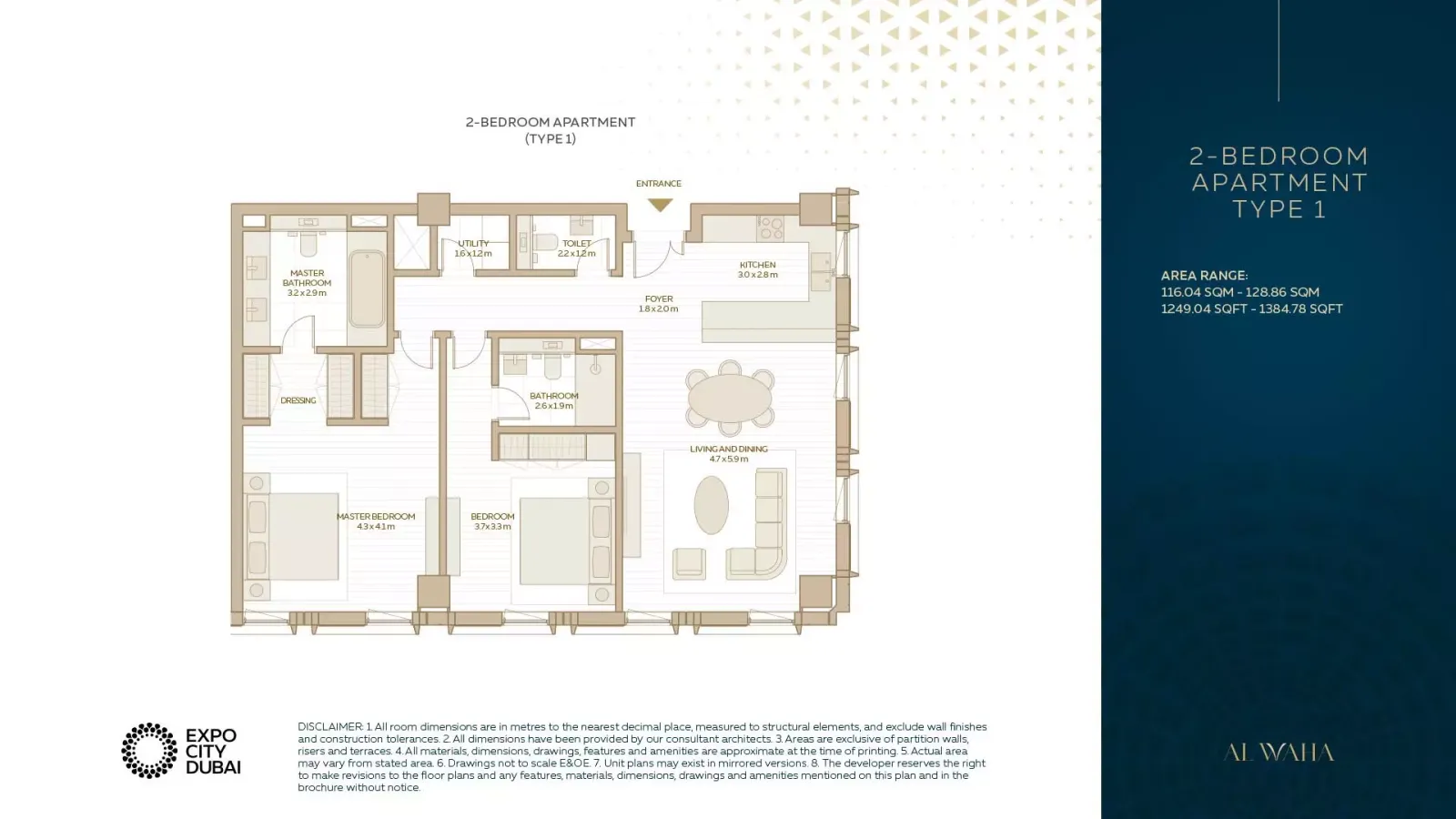 Floor plan for Type 1