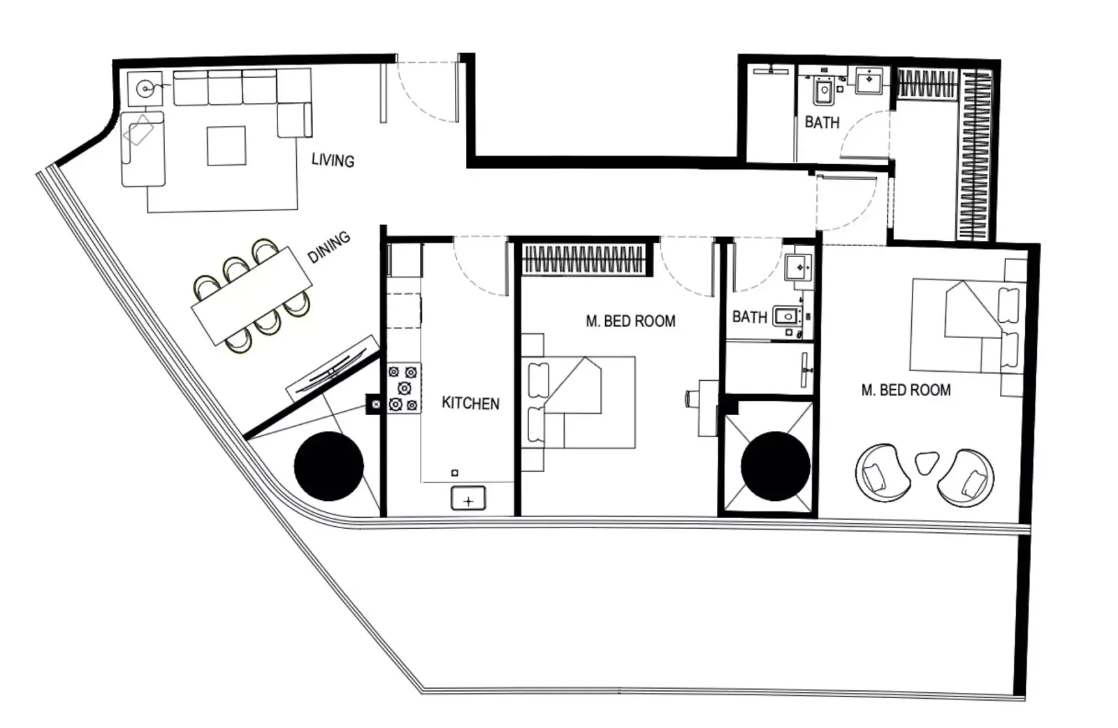 Floor plan for Type D