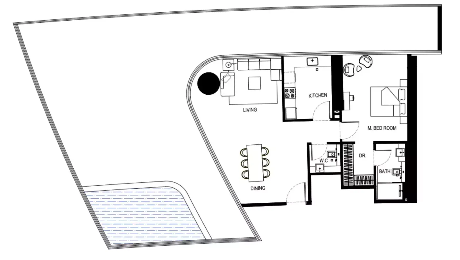Floor plan for Type D