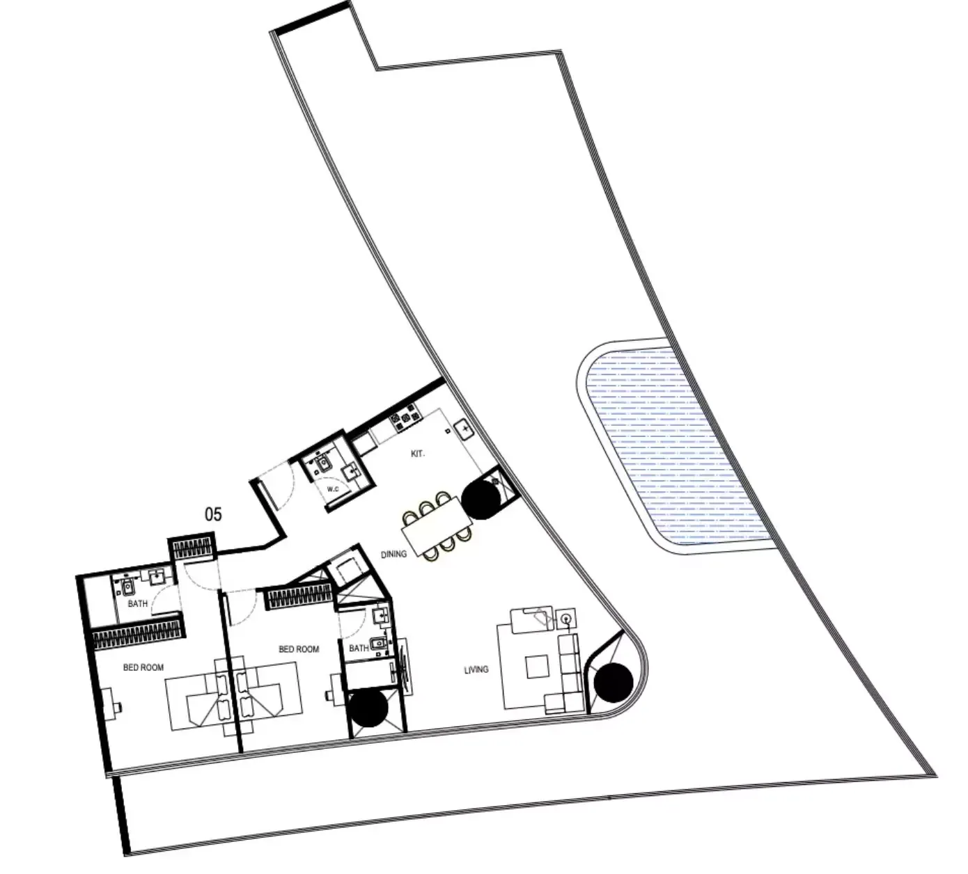 Floor plan for Type B