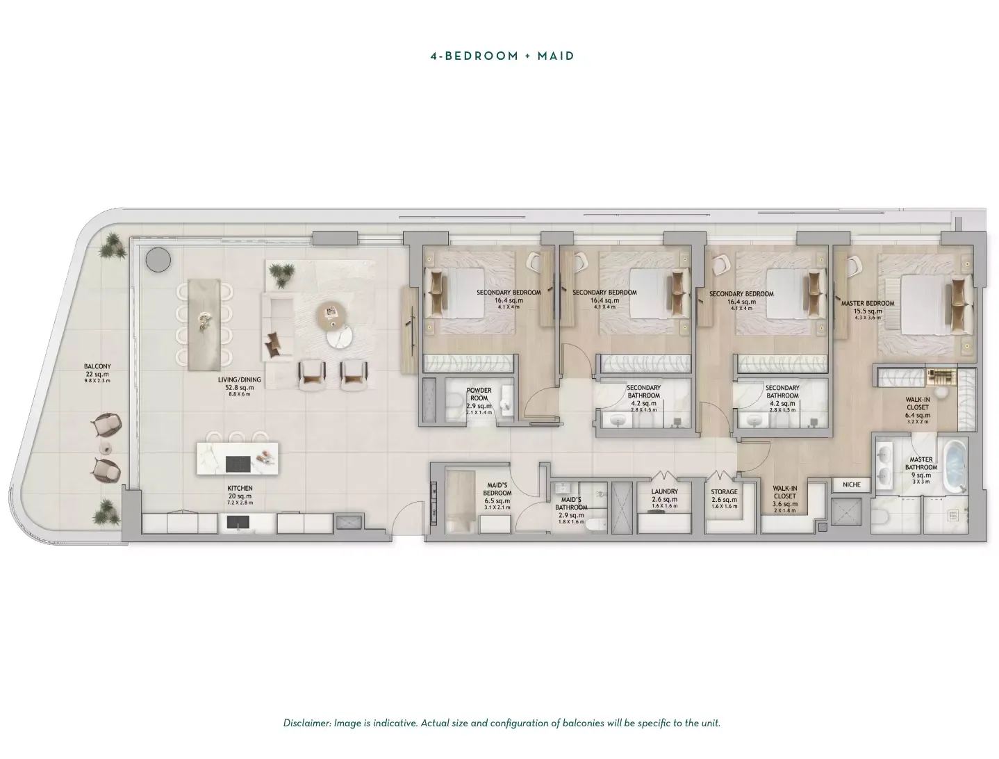 Floor plan for Type A