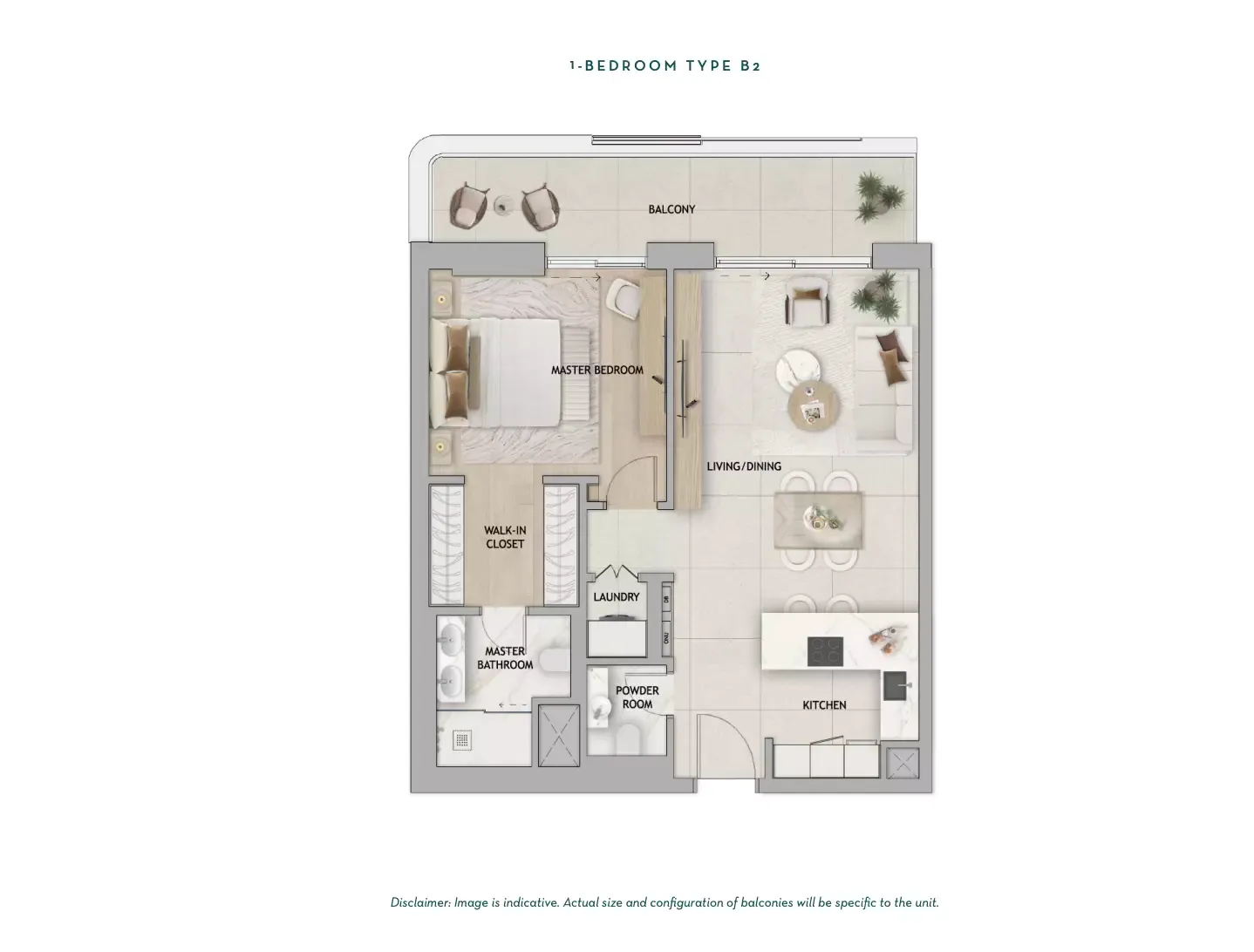 Floor plan for Type B2